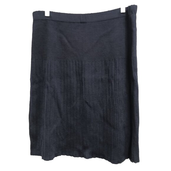 St. John Basics Womens Pencil Skirt Size 12 Navy Santana Knit Old Money Timeless - Picture 1 of 6